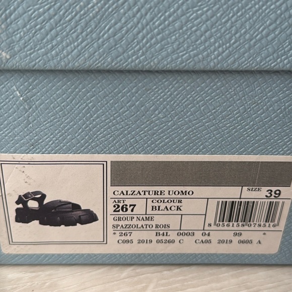 Prada Monolith rubber Black Platform Sandals black size 8 NWT in box - Picture 5 of 13